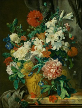 Stilleven conoció las flores de bloemen en maceta Jan van Huysum Pinturas al óleo